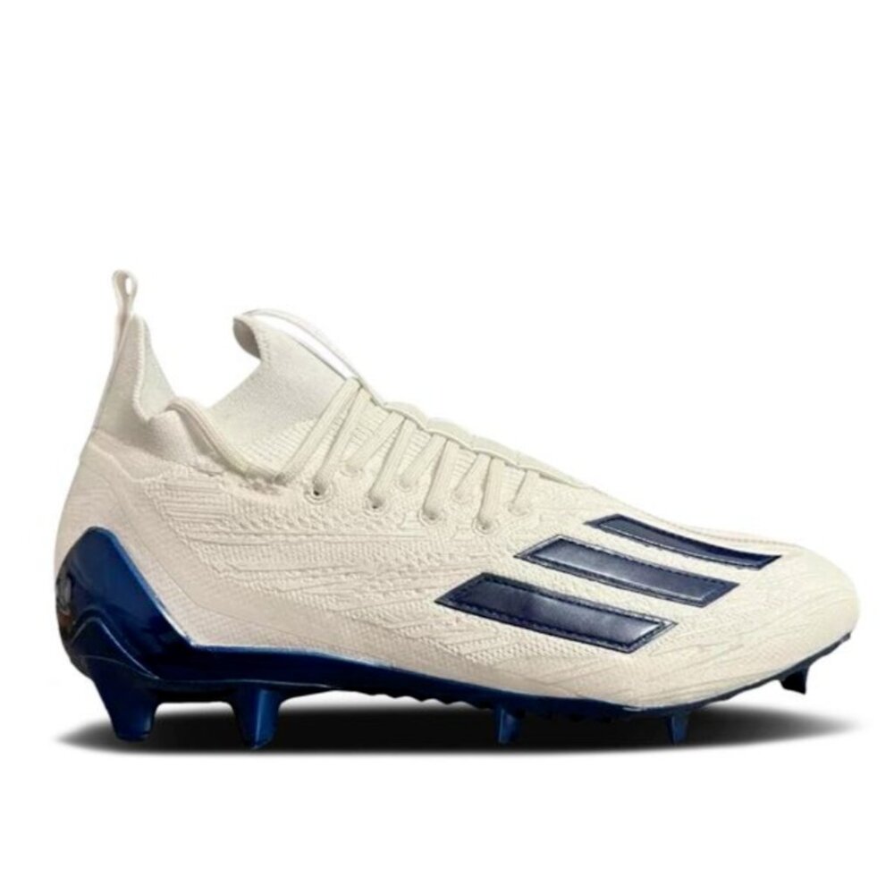Adidas AdiZero Primeknit Football Cleats White/Blue GV9624 Men's size 11.5